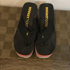 Rocket Dog Multicolor Platform Sandals